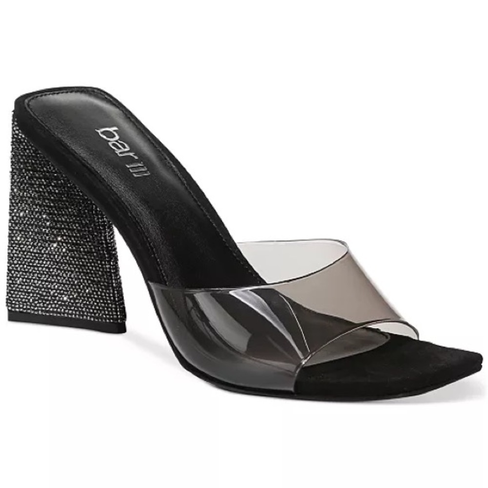 Bar lll Women's Avva Slide Dress Sandals black size 7.5